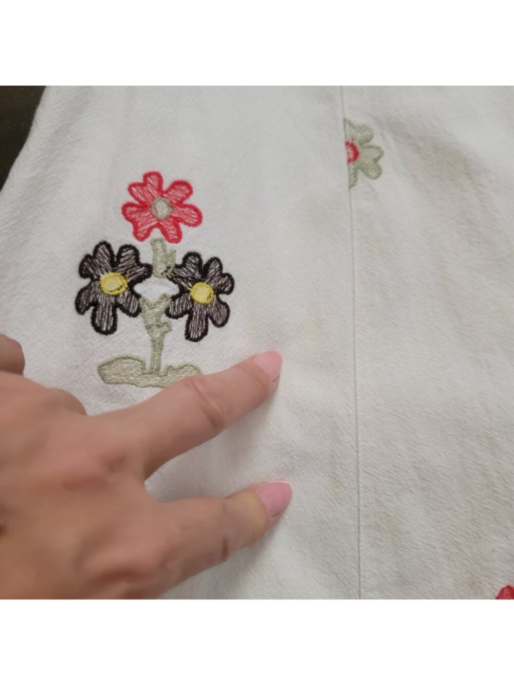 Free People Piru Midi Dress Embroidered Boho Vintage Festival Fairy Womens 0 - Picture 7 of 11